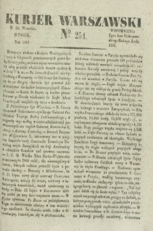 Kurjer Warszawski. 1831, № 254 (20 września)