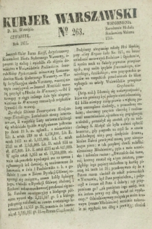 Kurjer Warszawski. 1831, № 263 (29 września)