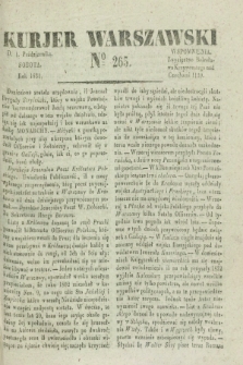 Kurjer Warszawski. 1831, № 265 (1 października)