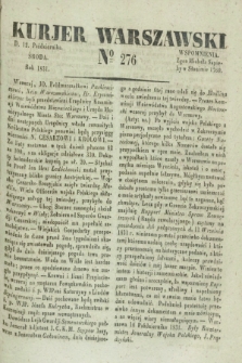Kurjer Warszawski. 1831, № 276 (12 października)