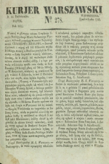 Kurjer Warszawski. 1831, № 278 (14 października)
