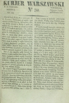 Kurjer Warszawski. 1831, № 280 (16 października)