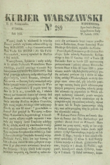 Kurjer Warszawski. 1831, № 289 (25 października)
