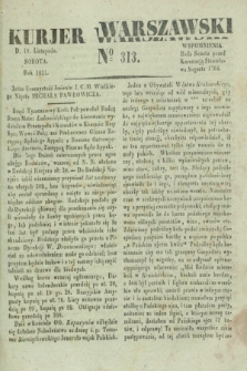 Kurjer Warszawski. 1831, № 313 (19 listopada)
