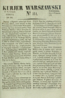 Kurjer Warszawski. 1831, № 314 (20 listopada)