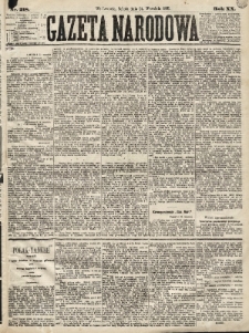 Gazeta Narodowa. 1881, nr 218