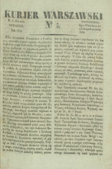 Kurjer Warszawski. 1832, № 5 (5 stycznia)
