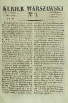 Kurjer Warszawski. 1832, № 11 (12 stycznia)