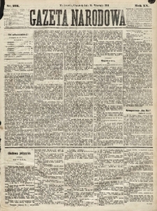 Gazeta Narodowa. 1881, nr 222