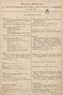 Pomorski Dziennik Wojewódzki. 1950, skorowidz alfabetyczny