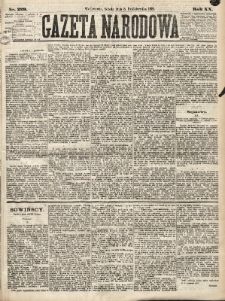 Gazeta Narodowa. 1881, nr 229