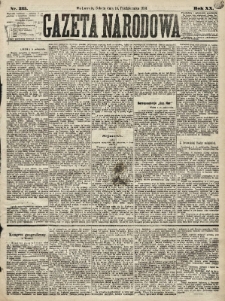Gazeta Narodowa. 1881, nr 235