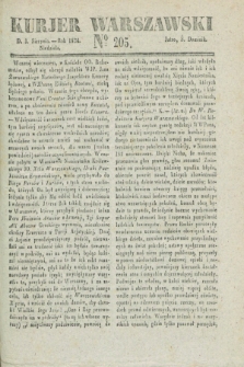 Kurjer Warszawski. 1834, № 205 (3 sierpnia)