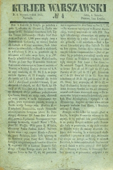 Kurjer Warszawski. 1835, № 4 (4 stycznia)
