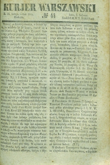 Kurjer Warszawski. 1835, № 44 (15 lutego)