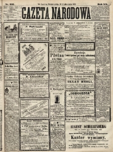 Gazeta Narodowa. 1881, nr 242