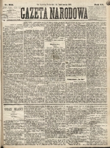 Gazeta Narodowa. 1881, nr 244