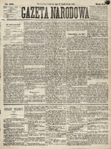 Gazeta Narodowa. 1881, nr 245