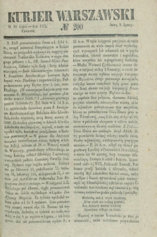 Kurjer Warszawski. 1835, № 200 (30 lipca)