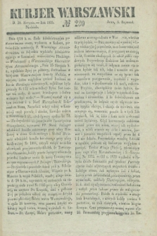 Kurjer Warszawski. 1835, № 230 (30 sierpnia)