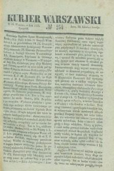 Kurjer Warszawski. 1835, № 254 (24 września)
