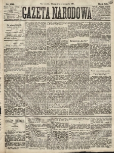 Gazeta Narodowa. 1881, nr 251