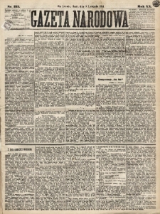Gazeta Narodowa. 1881, nr 255