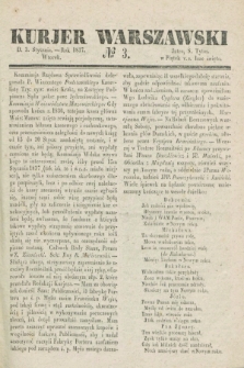 Kurjer Warszawski. 1837, № 3 (3 stycznia)