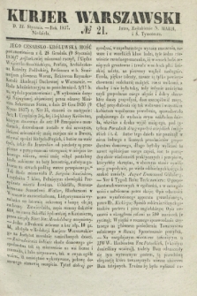 Kurjer Warszawski. 1837, № 21 (22 stycznia)