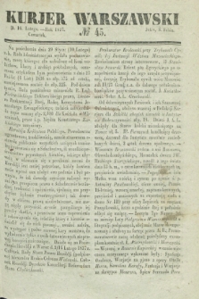 Kurjer Warszawski. 1837, № 45 (16 lutego)