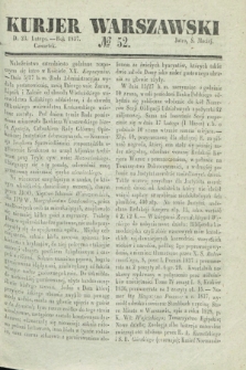 Kurjer Warszawski. 1837, № 52 (23 lutego)
