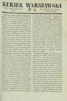 Kurjer Warszawski. 1837, № 54 (25 lutego)
