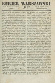 Kurjer Warszawski. 1837, № 87 (1 kwietnia)