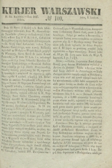 Kurjer Warszawski. 1837, № 100 (15 kwietnia)