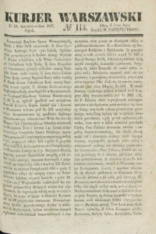 Kurjer Warszawski. 1837, № 113 (28 kwietnia)