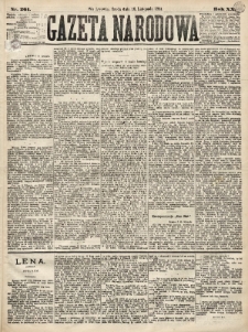 Gazeta Narodowa. 1881, nr 261