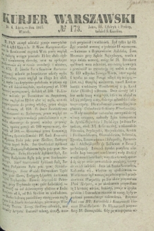 Kurjer Warszawski. 1837, № 173 (4 lipca)