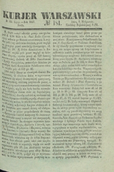 Kurjer Warszawski. 1837, № 181 (12 lipca)
