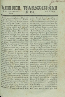 Kurjer Warszawski. 1837, № 183 (14 lipca)