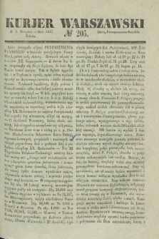 Kurjer Warszawski. 1837, № 205 (5 sierpnia)