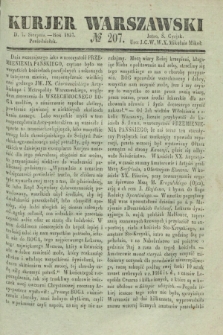 Kurjer Warszawski. 1837, № 207 (7 sierpnia)