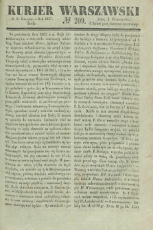 Kurjer Warszawski. 1837, № 209 (9 sierpnia)