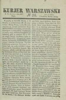 Kurjer Warszawski. 1837, № 211 (11 sierpnia)