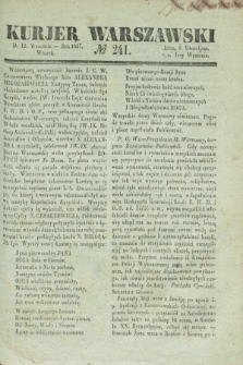Kurjer Warszawski. 1837, № 241 (12 września)