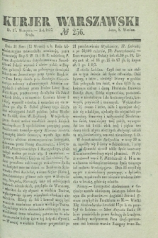 Kurjer Warszawski. 1837, № 256 (27 września)
