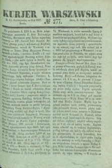 Kurjer Warszawski. 1837, № 277 (18 października)