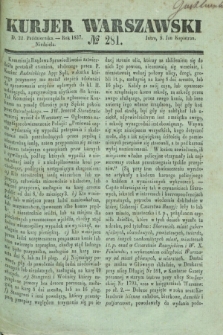 Kurjer Warszawski. 1837, № 281 (22 października)