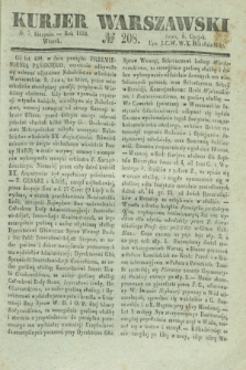 Kurjer Warszawski. 1838, № 208 (7 sierpnia)