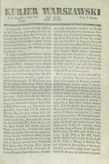 Kurjer Warszawski. 1838, № 209 (8 sierpnia)
