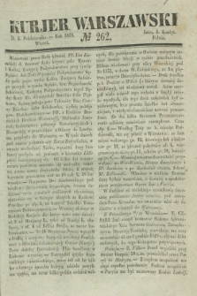 Kurjer Warszawski. 1838, № 262 (2 października)